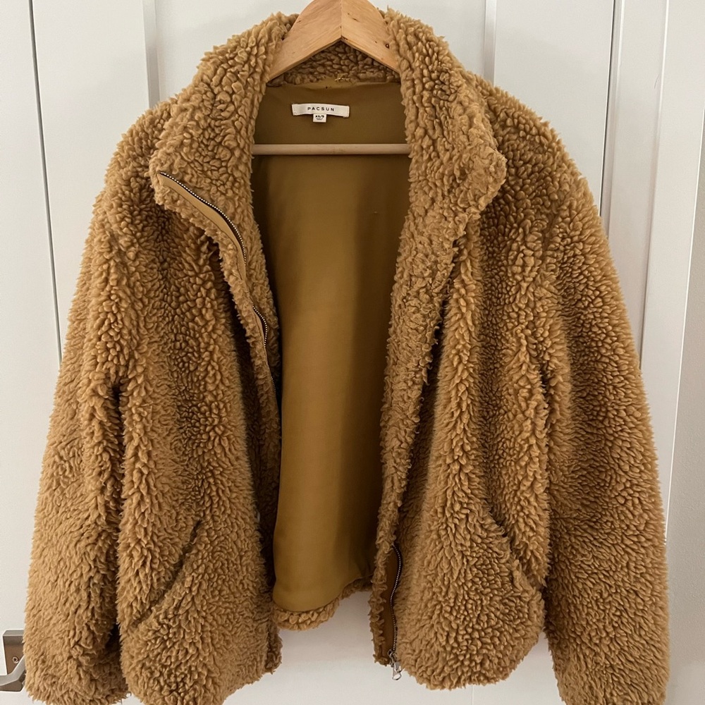 PacSun Tan Sherpa Jacket